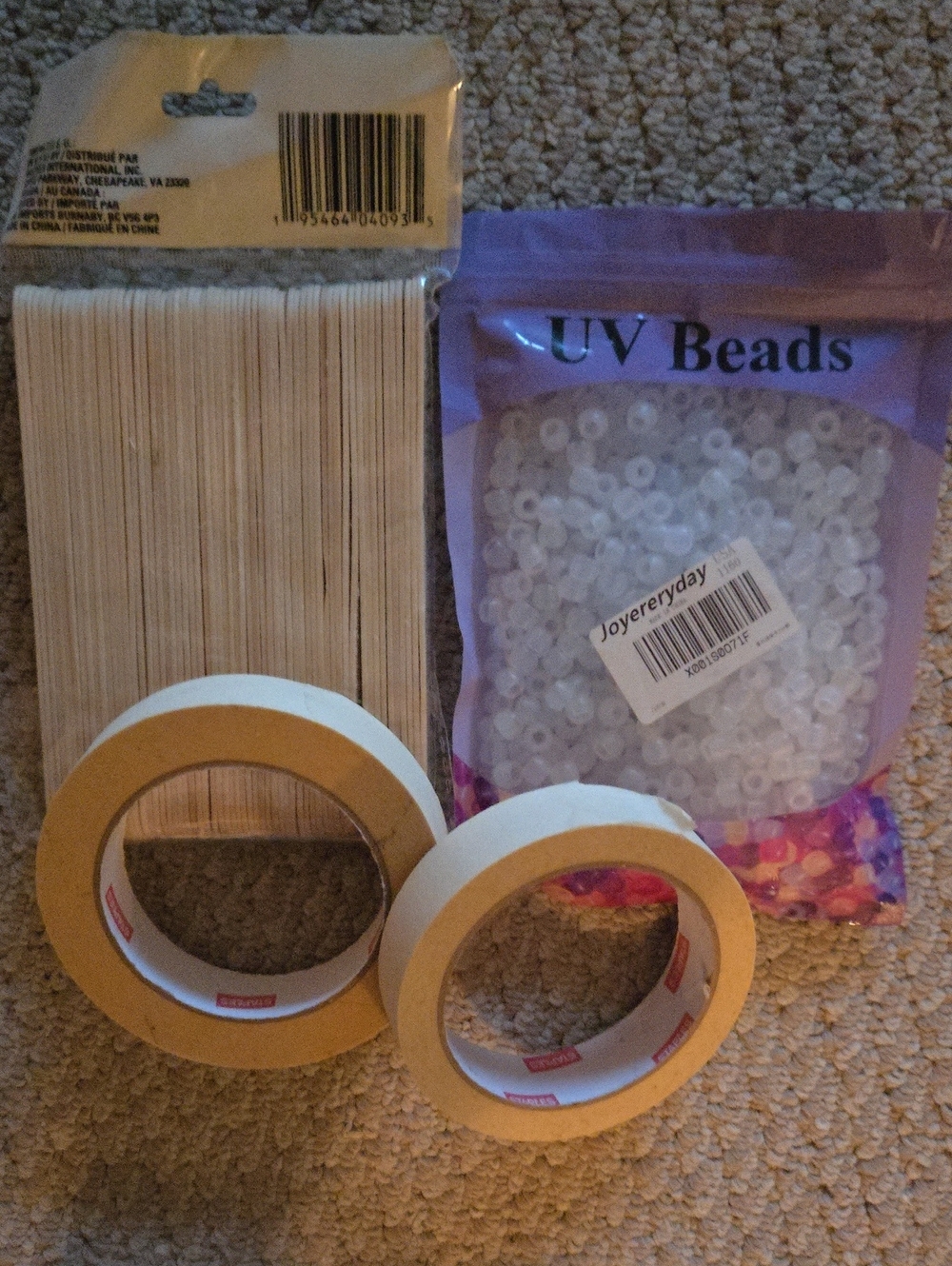 UV Beads & White Craft Tape Party Supply Set by Joyereyday